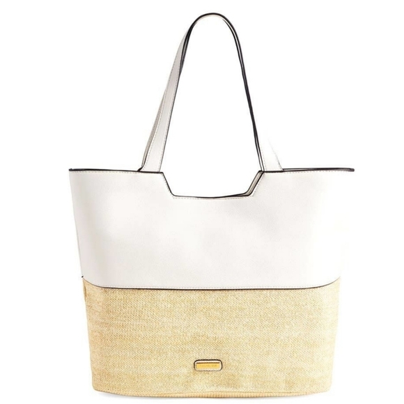 NWOT Rachel Zoe Gwen Straw Tote Bag - Picture 2 of 11